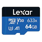Tarjeta de Memoria microSDXC UHS-I V30 64 GB Lexar 633x 100 MB/s 2