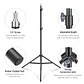 Trípode de Iluminación 200 cm Neewer Light Stand ST-200 - Miniatura 4