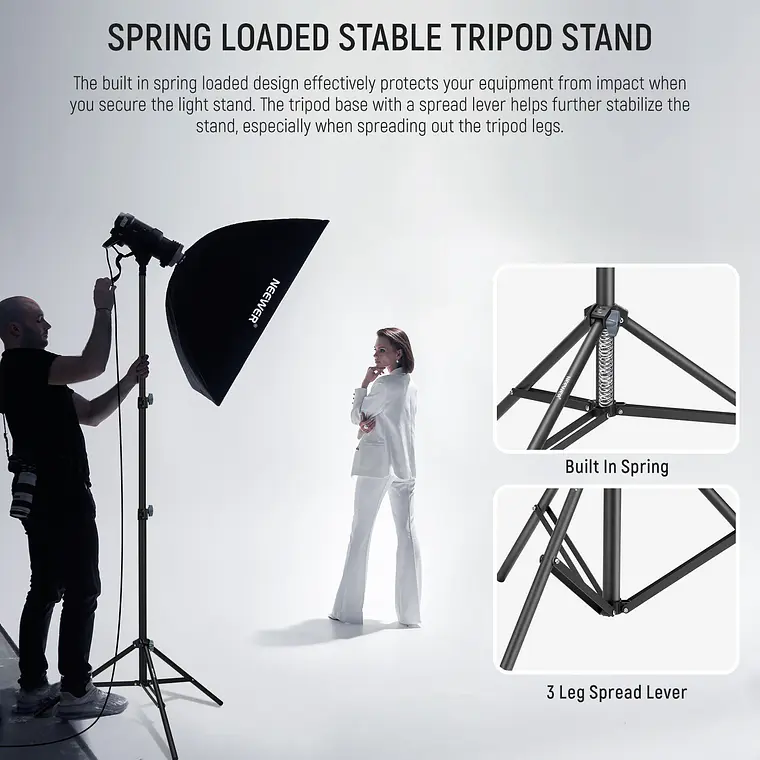 Trípode de Iluminación 200 cm Neewer Light Stand ST-200 6