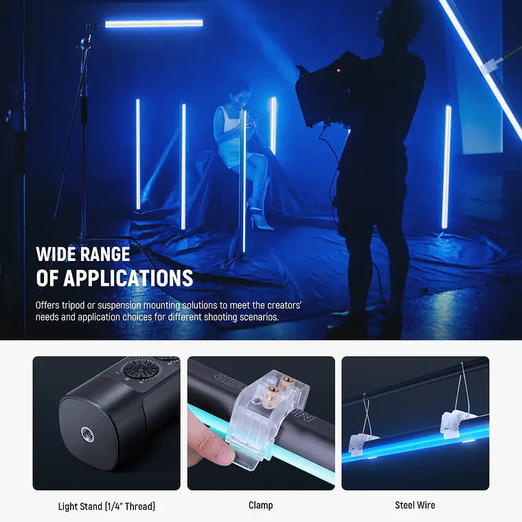 Luz Tubo LED RGB Neewer TL90C  9