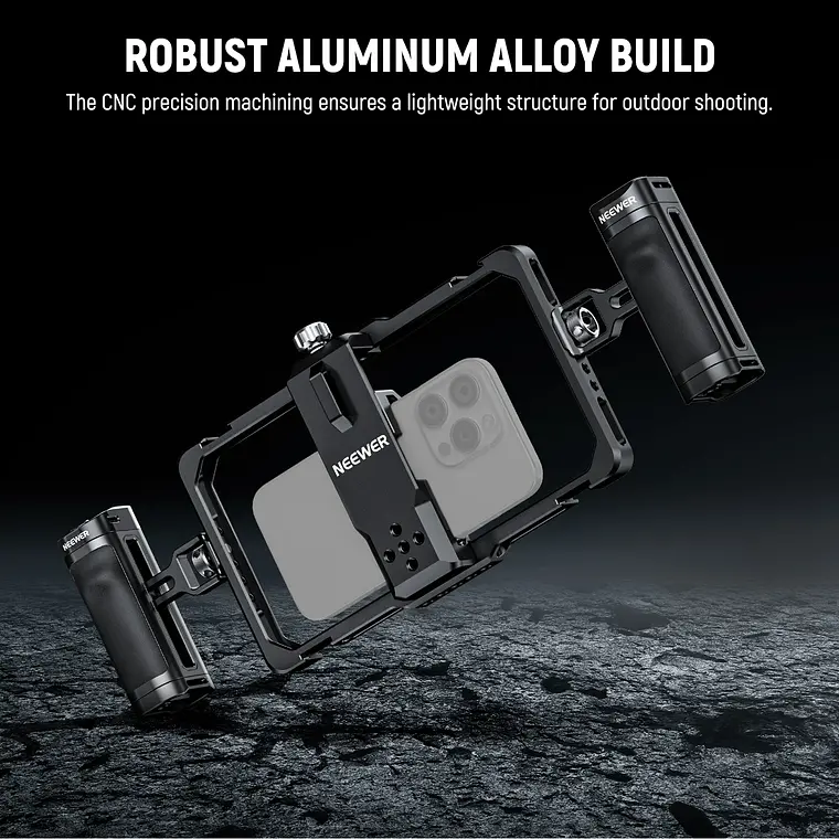 Kit de Jaula Universal para Teléfonos con Doble Empuñadura y Control Inalámbrico Neewer 6