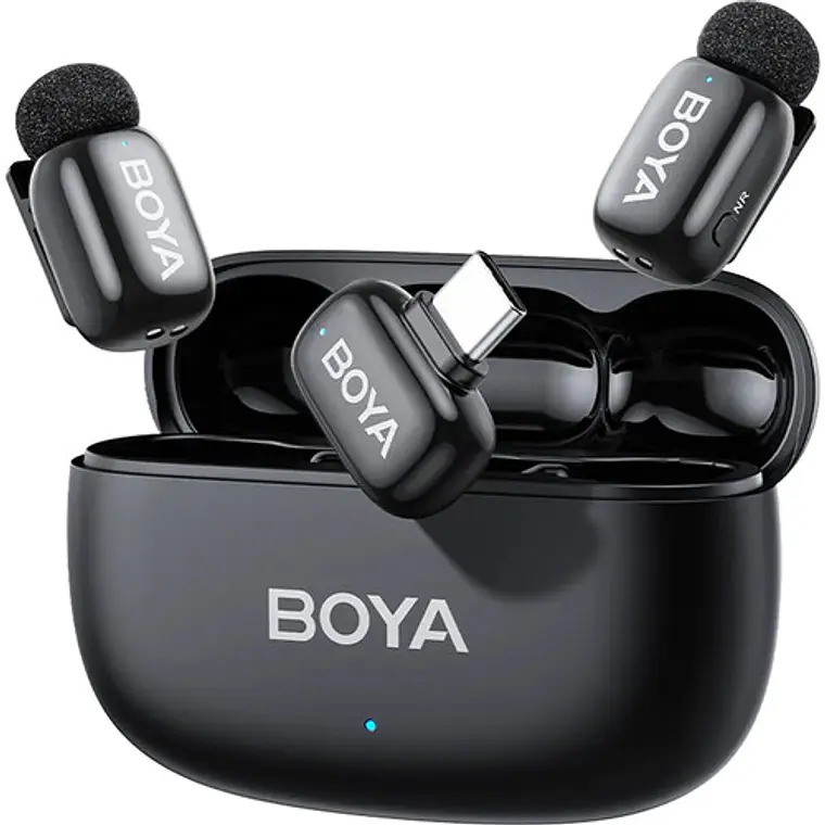  Micrófono Inalámbrico Boya BOYAMINI 2-02 Doble USB-C Negro Lunar (Brillante) 1
