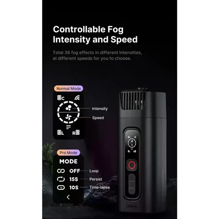 Máquina de humo Ulanzi compacta Filmog FM01 Para Efectos Especiales 7