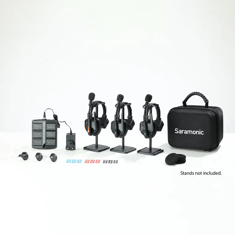 Sistema de intercomunicadores Saramonic WiTalk9 WT3S para 3 usuarios 1