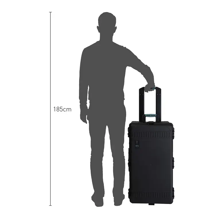 Maleta Protectora HPRC 2745 con Espuma y 2 Ruedas 4