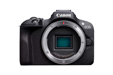 Cámara Mirrorless Canon EOS R100 Zoom Kit con Lentes RF-S 18-45 mm y RF 75-300 mm + Tarjeta SD de 32 GB