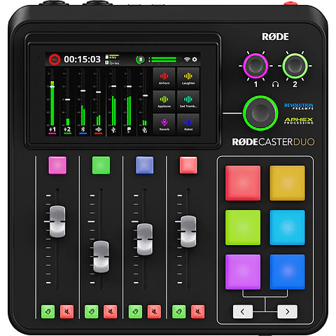 Consola de Producción de Audio Integrada RØDE RØDECaster Duo Negra