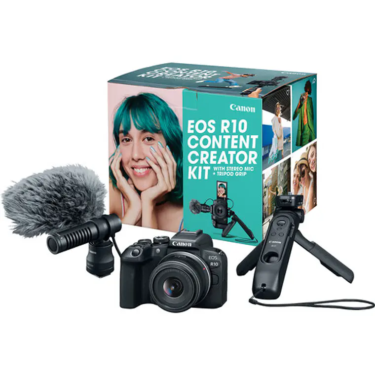 Cámara Mirrorless Canon EOS R10 Content Creator Kit 1