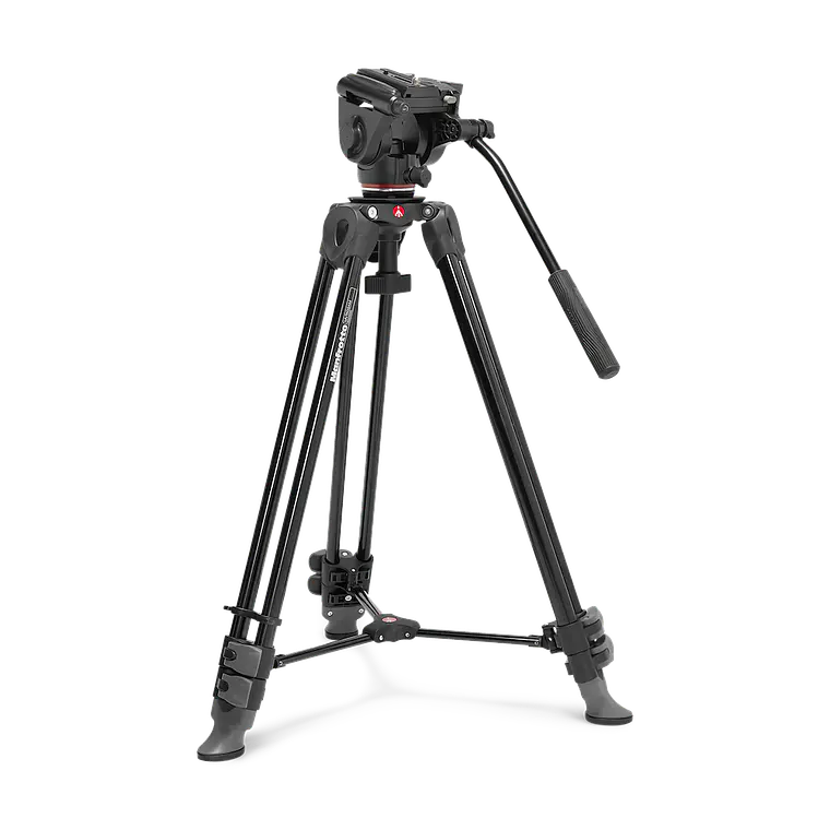 Kit de Trípode de Aluminio con Cabezal Fluido Manfrotto 500X 3