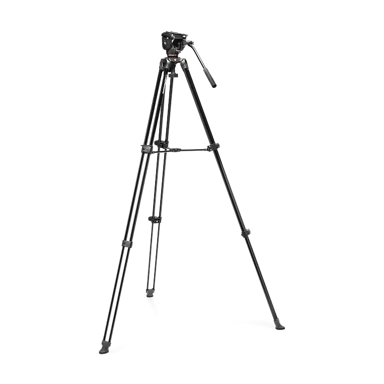 Kit de Trípode de Aluminio con Cabezal Fluido Manfrotto 500X 2