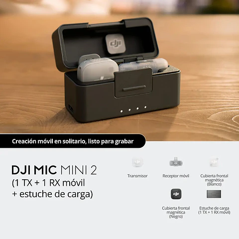 Kit Micrófono DJI Mic Mini 1 Persona y Smartphones