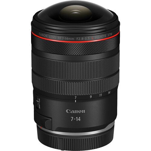 Lente Canon RF 7-14 mm f/2.5-3.5L Fisheye STM