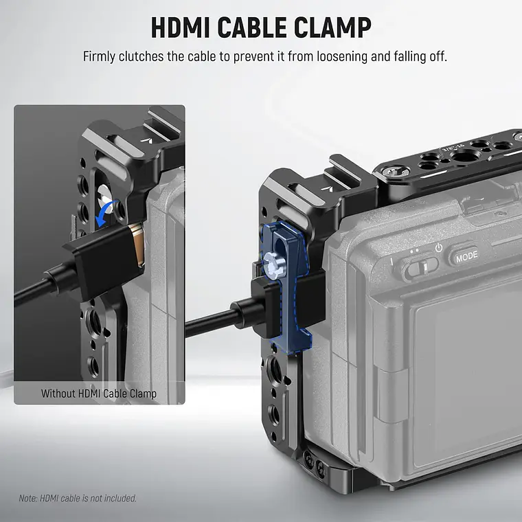 Jaula para Cámara Sony FX3 y FX30 con Abrazadera para Cables Neewer 5