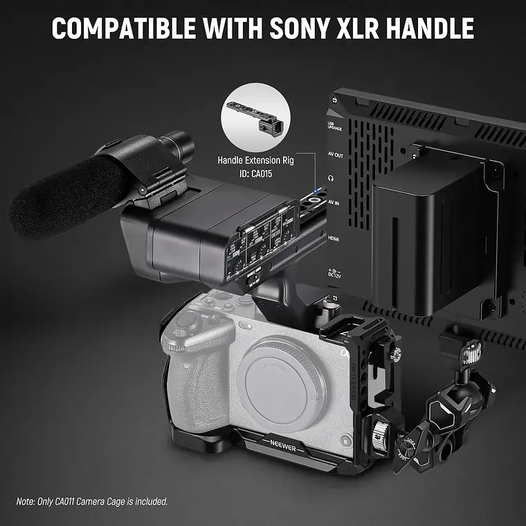 Jaula para Cámara Sony FX3 y FX30 con Abrazadera para Cables Neewer 6