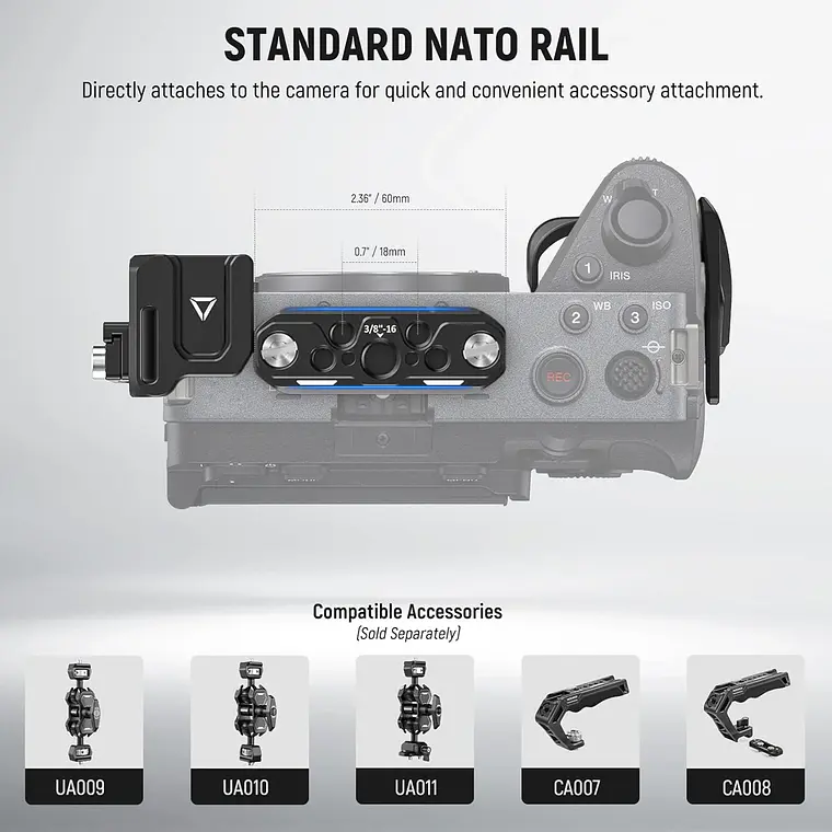 Jaula para Cámara Sony FX3 y FX30 con Abrazadera para Cables Neewer 7