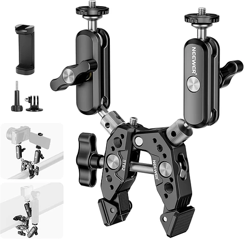 Super Clamp Reforzada con Doble Brazo Mágico Neewer