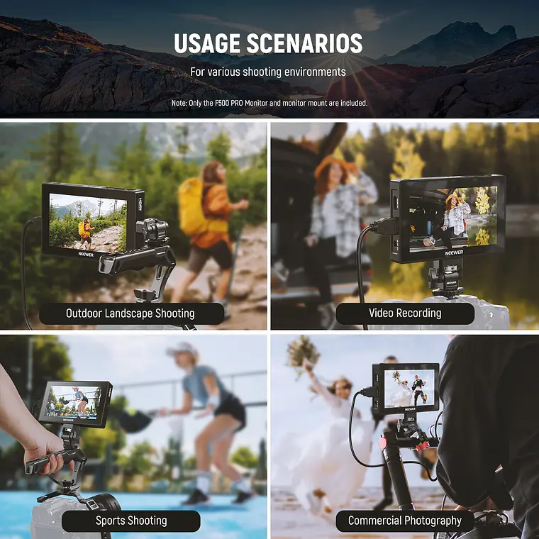 Monitor Touchscreen para Cámara de Campo Neewer F500 Pro 2