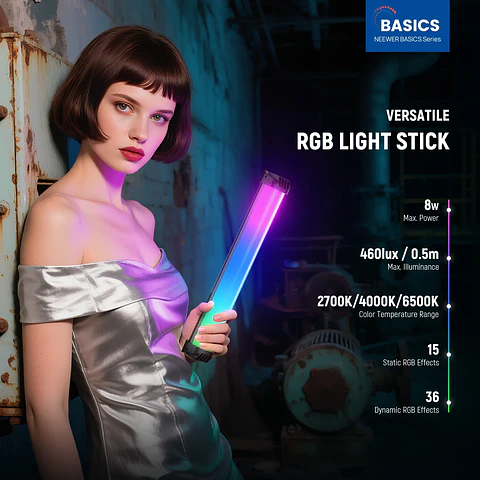 Espada de Luz LED RGB Magnética Neewer Basics SL30
