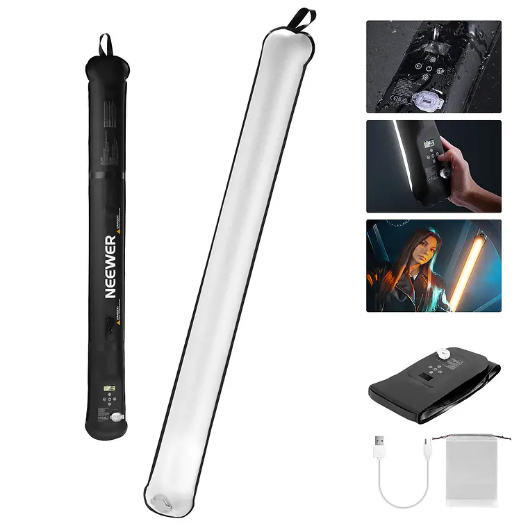 Luz LED Bicolor Inflable de Mano Neewer Basics GC21B 21W 1