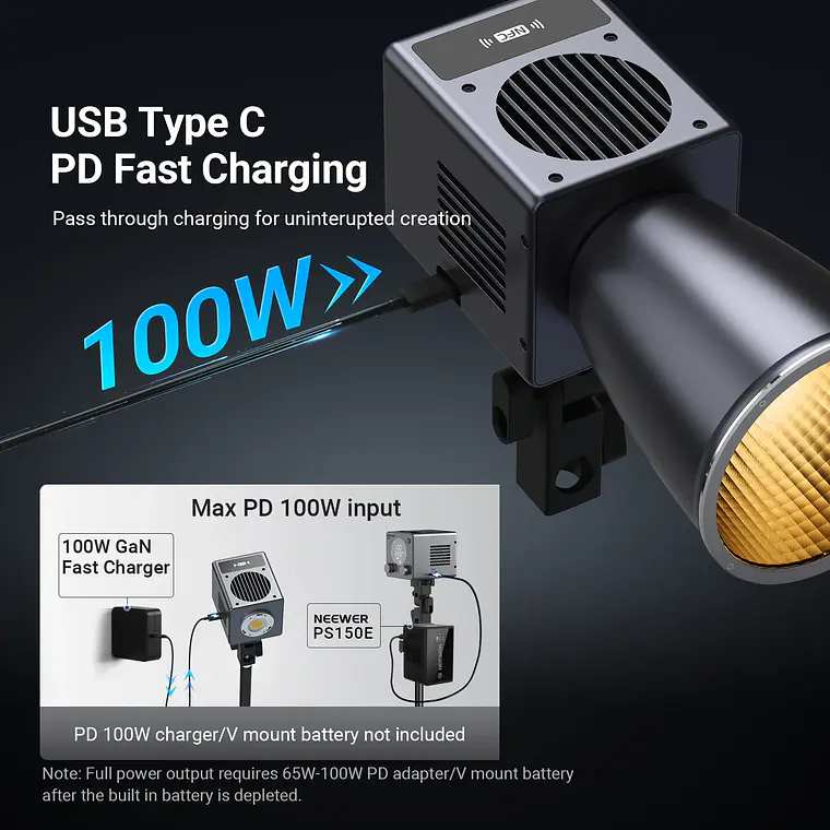 Luz LED Portátil para Video Neewer HB60B 60W 5