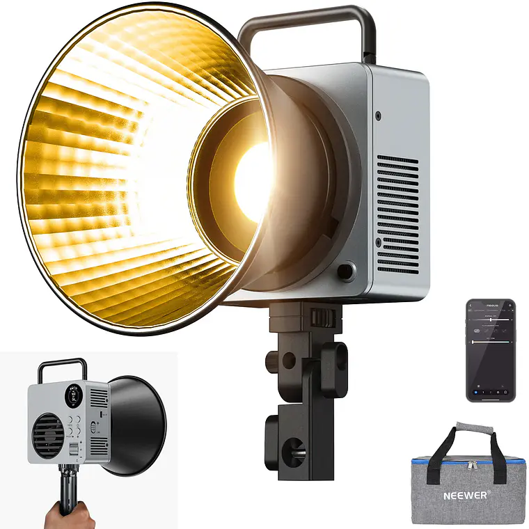 Luz LED Bicolor Mini COB para Video Neewer HB80B 80W 1