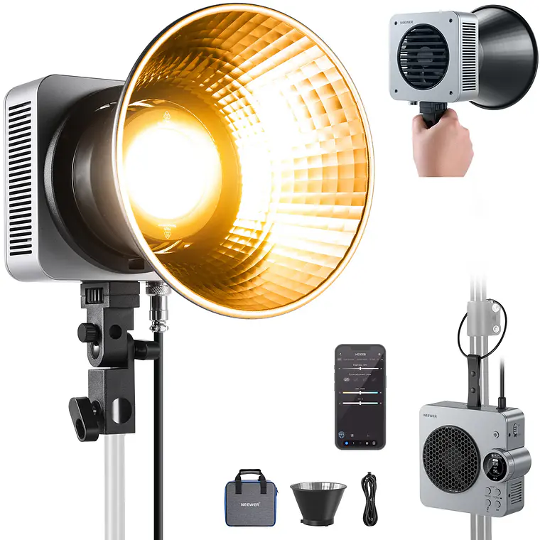 Luz LED Bicolor Portátil para Video Neewer HS200B 280W 1