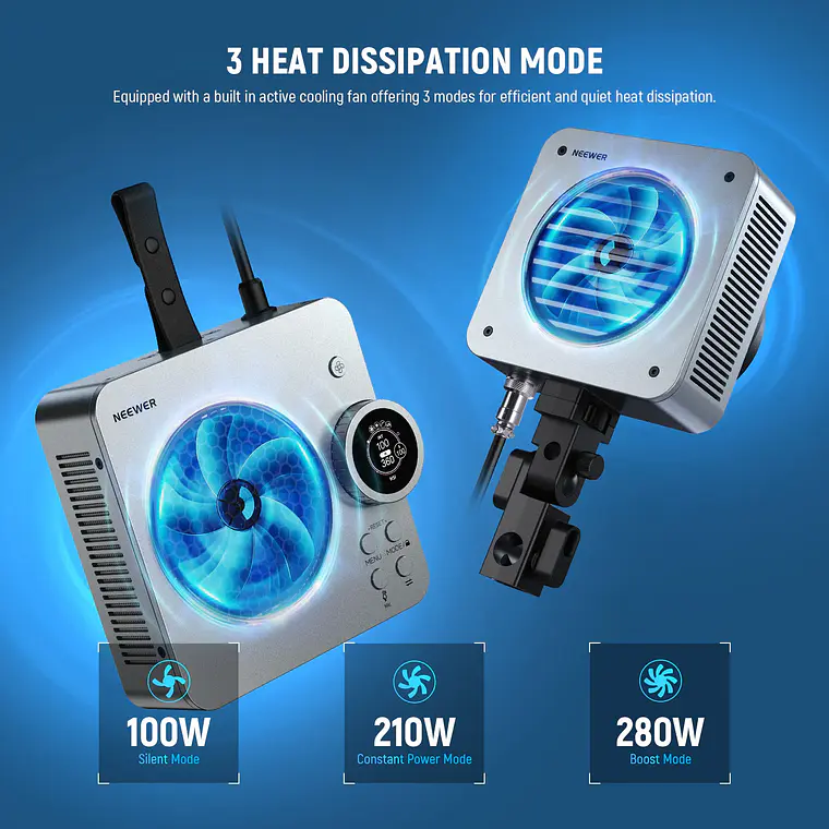 Luz LED RGB Portátil para Video Neewer HS200C 280W 7