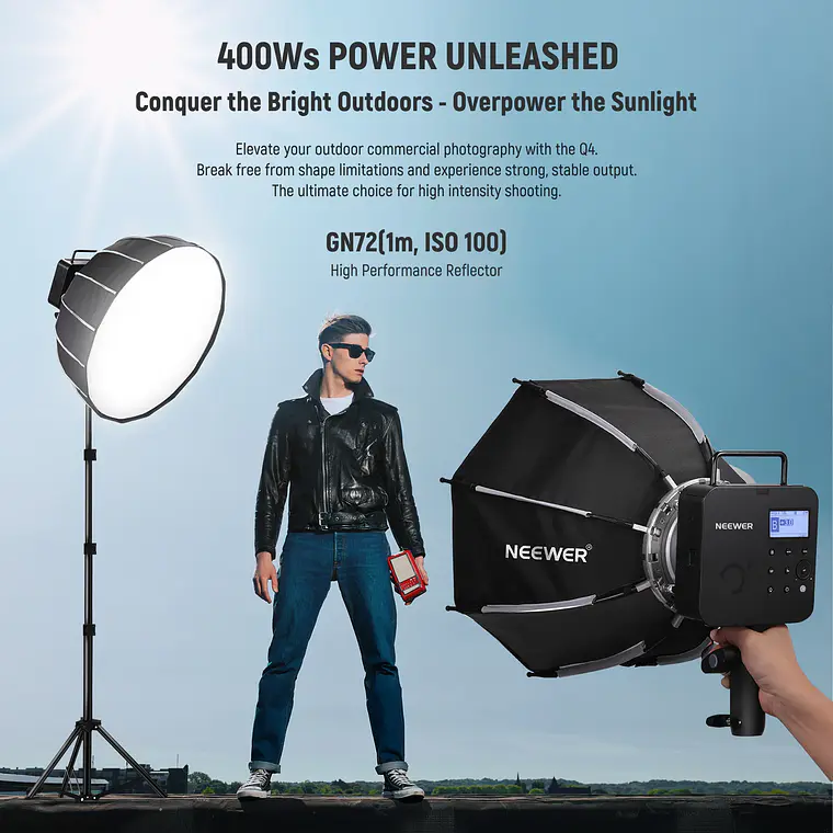 Flash Neewer Q4 400Ws TTL 2.4G 3
