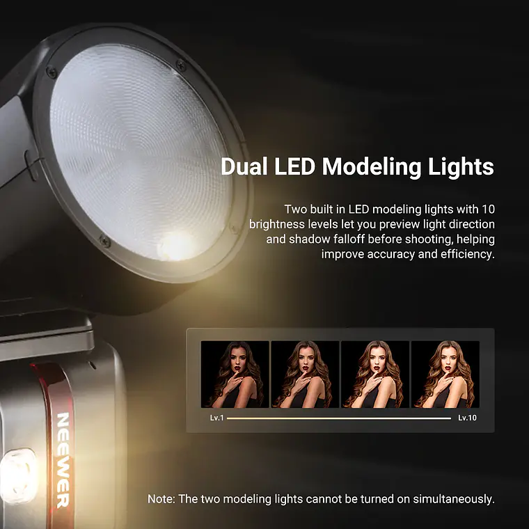 Flash Speedlite de Cabezal Redondo Neewer Z2PRO 76Ws TTL 2