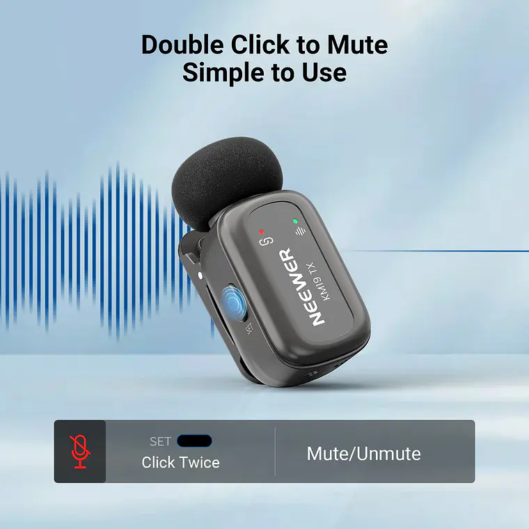 Micrófono Lavalier Inalámbrico Neewer KM19 Mini 7