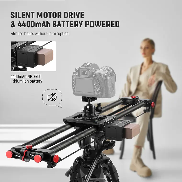 Slider Motorizado de Fibra de Carbono Neewer ER1 con Batería F750 4