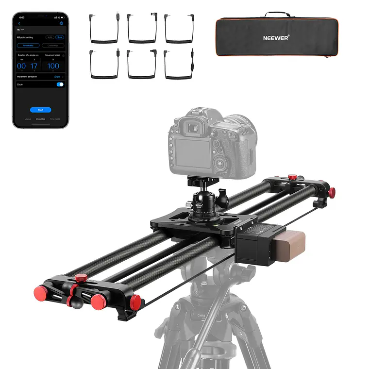 Slider Motorizado de Fibra de Carbono Neewer ER1 con Batería F750 1