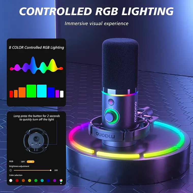 Kit de Micrófono Dinámico Maono PD200XS USB/XLR con Brazo Articulado 5