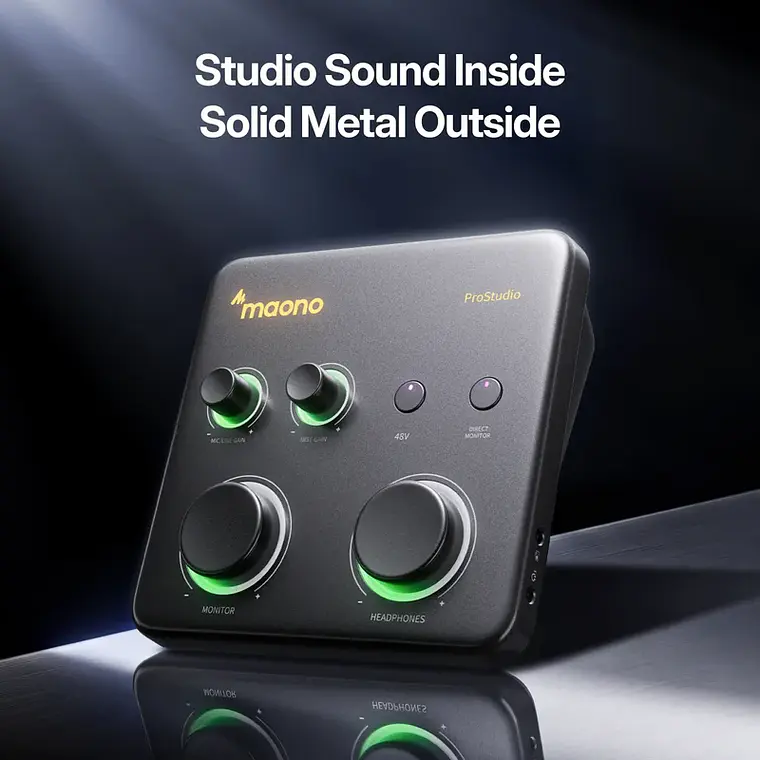 Interfaz de Audio Híbrida USB Maono P1 4