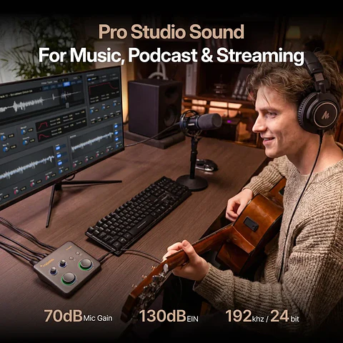 Interfaz de Audio Híbrida USB Maono P1