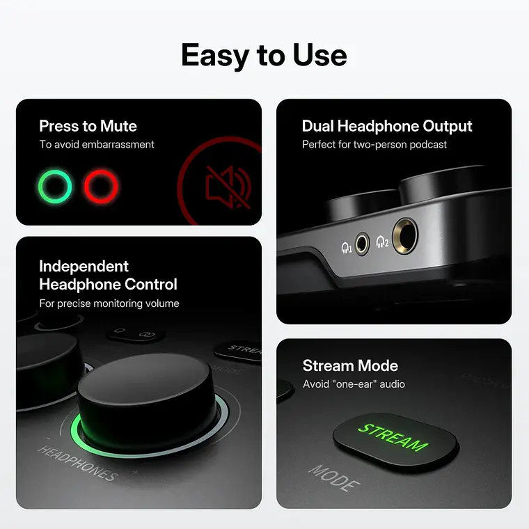 Interfaz de Audio Híbrida USB Vision P2 8