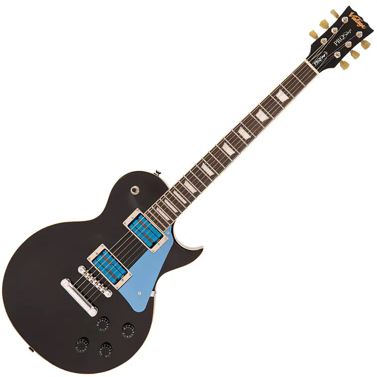 Guitarra Eléctrica Vintage V100 ProShop – Blue Alumitone 1