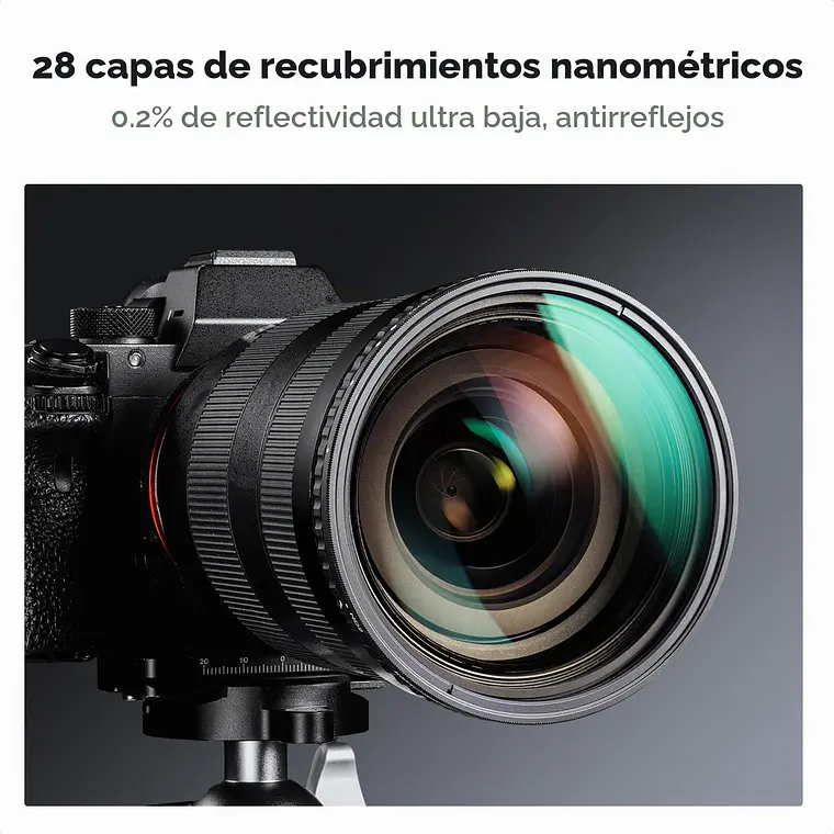  Filtro VND K&F Concept Nano-X ND8-ND128 - 82mm 3