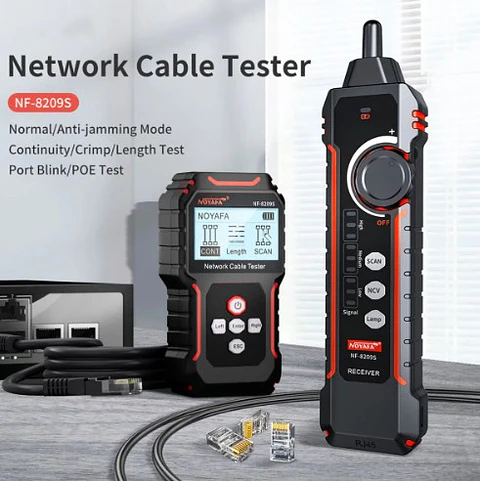 Tester de red Noyafa 8209s Cat5,6 