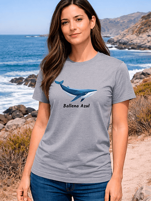Polera Ballena Azul Chile - Fauna Marina Chilena | Krespho -  Envío gratis + stickers (2 poleras)