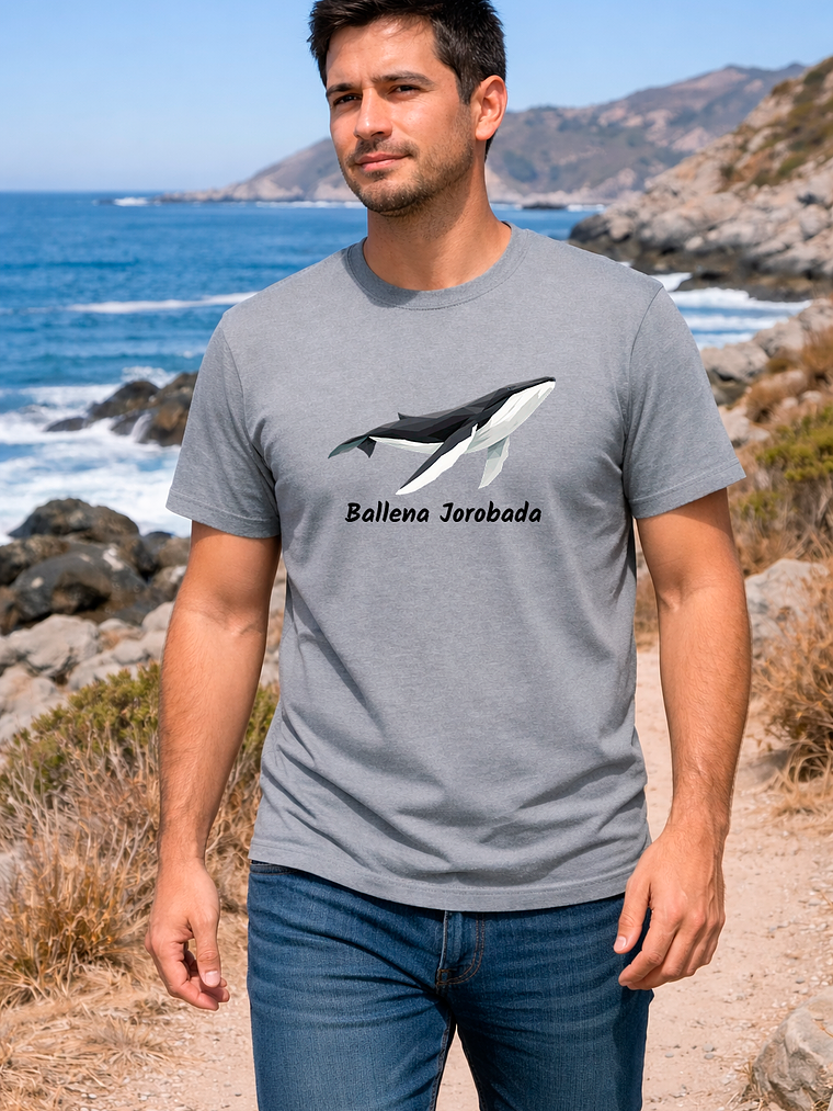Polera Ballena Jorobada Chile - Fauna Marina Chilena | Krespho -  Envío gratis + stickers (2 poleras) 1