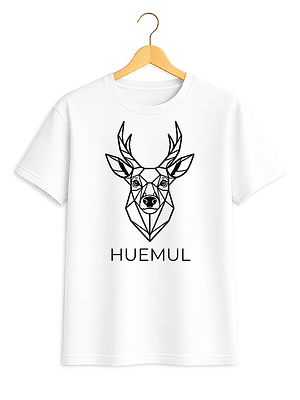 Polera Huemul - Fauna Chilena Minimal -  Envío gratis + stickers (2 poleras)