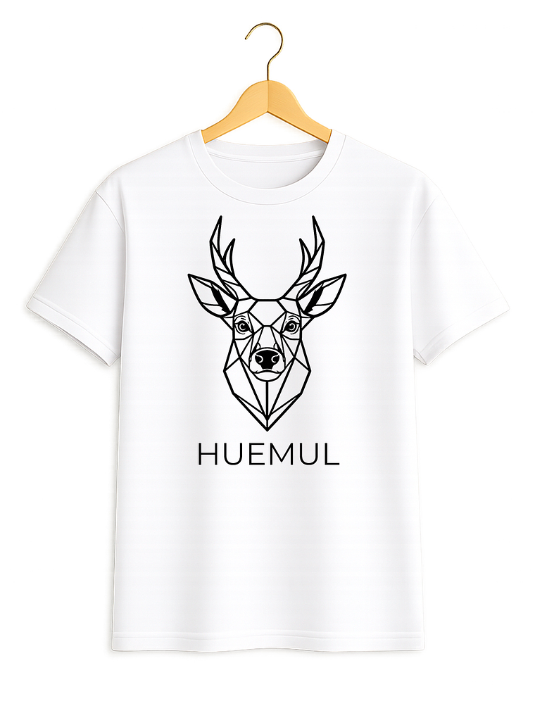 Polera Huemul - Fauna Chilena Minimal -  Envío gratis + stickers (2 poleras) 2