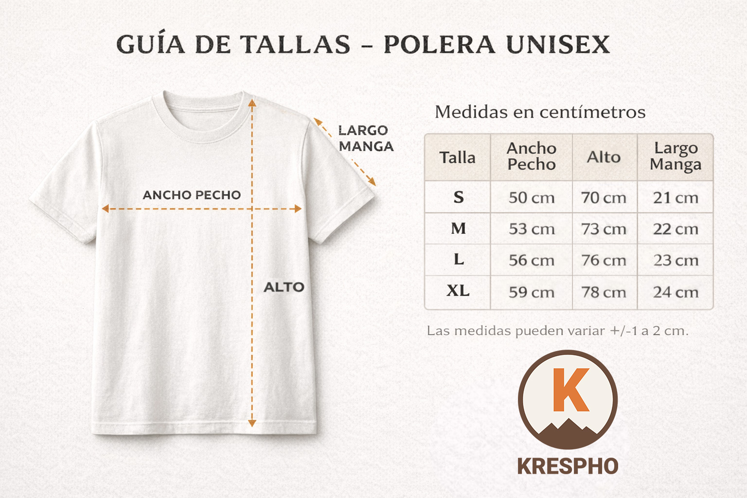 GUIA DE TALLAS