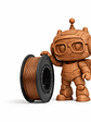 Filamento PLA 1.75mm 1kg Bronze - Thumbnail 2