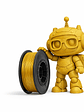 Filamento PLA 1.75mm 1kg Gold - Thumbnail 2