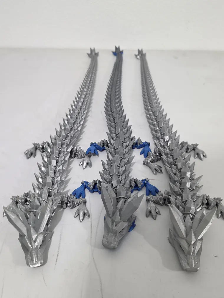 Dragão Cristal Prata 1
