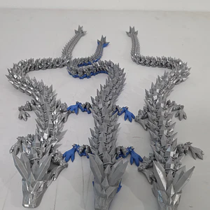 Dragão Cristal Prata