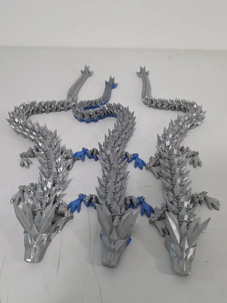 Dragão Cristal Prata 2