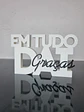 Placa Em Tudo Dai Graças - Thumbnail 1